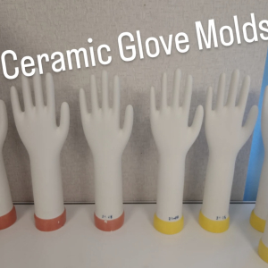 Ceramic glove moulds – unusual laboratory set dressing