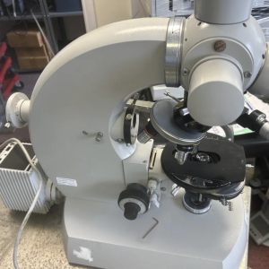 Vintage stereo microscope – retro scientific prop