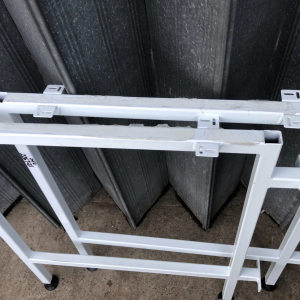 Metal laboratory racking on wheels – lab furniture