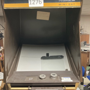 Interior of a vintage laboratory oven cabinet – retro prop