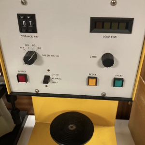 Retro laboratory controller with yellow and black controls – vintage prop