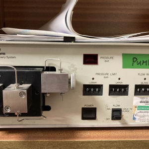 Retro instrument with digital displays and gauges – vintage lab prop