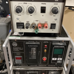 Vintage power supply control unit with dials – retro prop