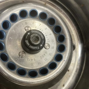 Close-up of a centrifuge rotor – scientific prop